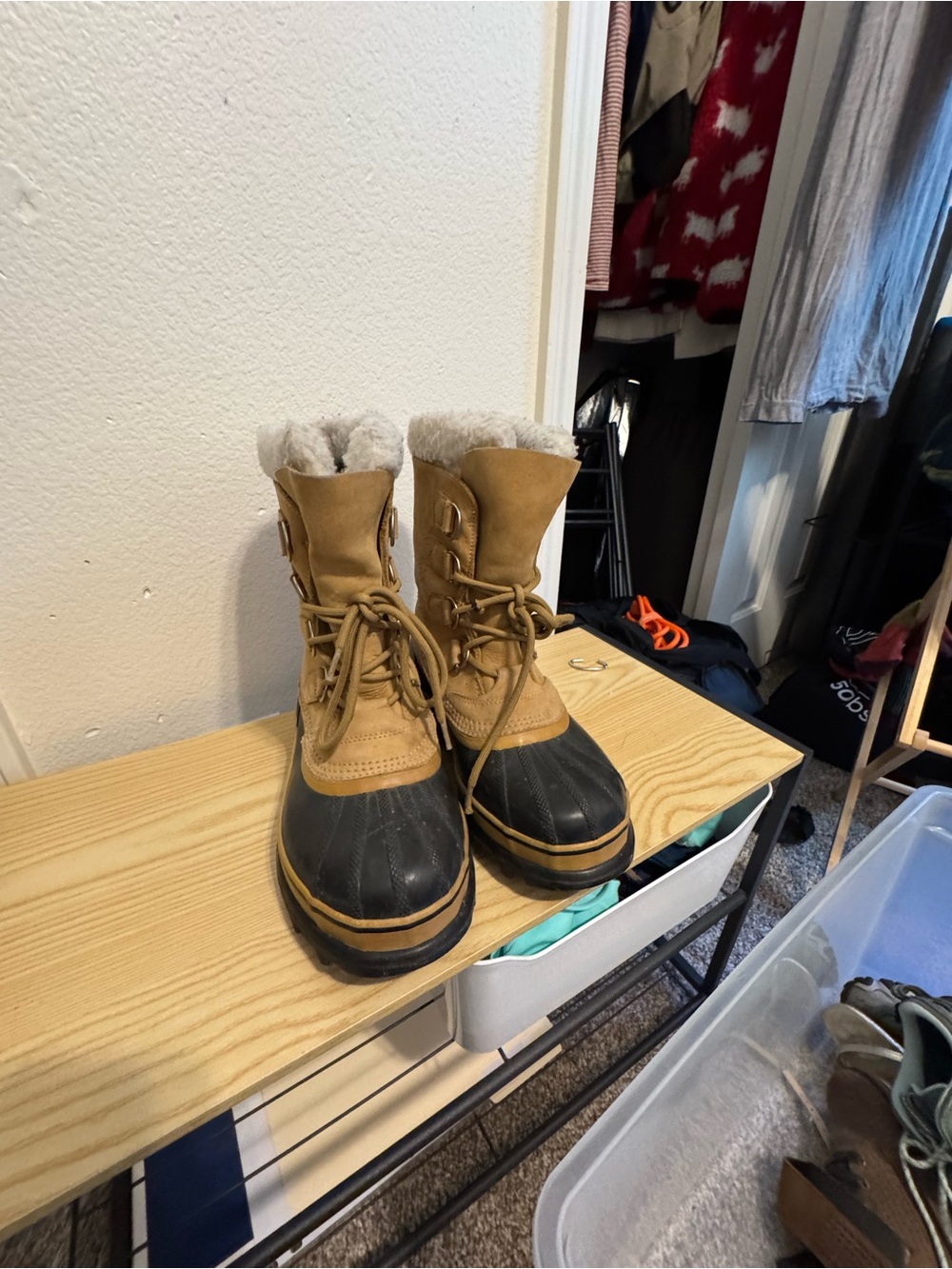 Sorel Caribou Shearling-Lined Winter Boots
